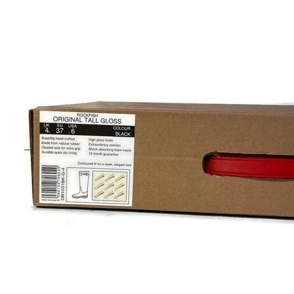 ROCKFISH Women’s Original Tall Gloss Wellington - Picture 11 of 11